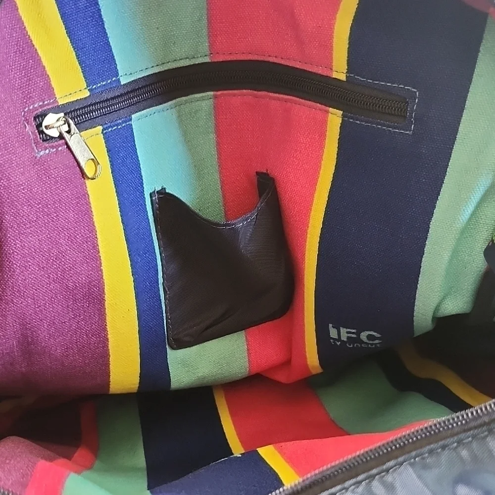 IFC tv. uncut. Navy Tote Laptop Bag by twelveNYC Made in USA Messenger